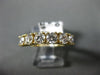 ESTATE 1.25CT DIAMOND 14KT YELLOW GOLD CLASSIC SIX STONE ANNIVERSARY RING #15678