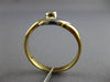ESTATE .10CT DIAMOND 18KT WHITE & YELLOW GOLD 3D FRIENDSHIP PROMISE RING #23974