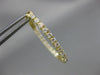 ESTATE LARGE 1.06CT DIAMOND 18KT YELLOW GOLD 3D INSIDE OUT OVAL HANGING EARRINGS