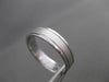 ESTATE PLATINUM MATTE & SHINY HANDCRAFTED CLASSIC WEDDING BAND RING 5mm #21509