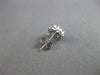 ESTATE 1.0CT ROUND DIAMOND 14KT WHITE GOLD CLASSIC FLOWER CLUSTER STUD EARRINGS