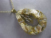 ESTATE EXTRA LARGE & LONG 2.52CT DIAMOND 14KT YELLOW GOLD 3D FILIGREE PENDANT