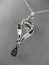 ANTIQUE .50CT OLD MINE DIAMOND AAA SOUTH SEA PEARL 14K WHITE GOLD PENDANT #21893