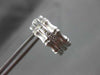 ESTATE .10CT ROUND DIAMOND 14KT WHITE GOLD BAMBOO DESIGN CLIP ON EARRINGS #21694