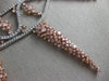 ESTATE LARGE GIA 19.52CT WHITE & PINK DIAMOND 18KT 2 TONE GOLD ETERNITY NECKLACE