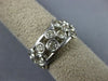 ESTATE WIDE 1.08CT DIAMOND 14KT WHITE GOLD BEZEL ETOILE WEDDING ANNIVERSARY RING