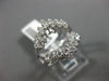 ESTATE WIDE .65CT ROUND DIAMOND 14KT WHITE GOLD 3D V SHAPE CLASSIC INSERT RING