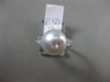 ESTATE .14CT DIAMOND 14KT WHITE GOLD AAA SOUTH SEA PEARL 3D PAVE SOLITAIRE RING