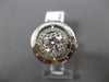 ESTATE LARGE GIA 1.3CT DIAMOND 14KT WHITE GOLD 3D HALO ENGAGEMENT RING #19139