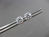 ESTATE 1.50CT ROUND DIAMOND 14K WHITE GOLD CLASSIC SCREW BACK EARRINGS 6mm 24048