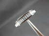 ESTATE .88CT BAGUETTE DIAMOND PLATINUM CONCAVE CHANNEL ANNIVERSARY RING #17312