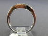 ESTATE .32CT ROUND & BAGUETTE DIAMOND 14K WHITE GOLD SWIRL WAVE ANNIVERSARY RING