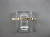 ESTATE .66CT DIAMOND 14KT ROSE GOLD 3D CLASSIC ROUND ETERNITY ANNIVERSARY RING