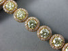 ESTATE WIDE 12.71CT PINK & FANCY YELLOW DIAMOND 18K ROSE GOLD 3D TENNIS BRACELET