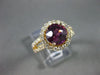 ESTATE 2.67CT DIAMOND & AAA AMETHYST 14KT WHITE GOLD ROUND HALO ENGAGEMENT RING