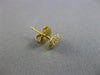 ESTATE SMALL .22CT DIAMOND 18KT YELLOW GOLD 3D ROUND CLUSTER PAVE STUD EARRINGS