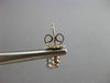 ESTATE .37CT DIAMOND 18K WHITE GOLD TULIP BEZEL HANGING FLOWER EARRINGS #11427