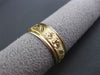 ANTIQUE WIDE 14KT YELLOW GOLD FLORAL FILIGREE WEDDING ANNIVERSARY RING #23521