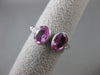 ANTIQUE LARGE 2.04CT DIAMOND & PINK SAPPHIRE 14KT WHITE GOLD TENSION RING #19113