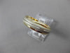 ESTATE 14KT WHITE & YELLOW GOLD CLASSIC SOLID WEDDING BAND RING 6mm #23222