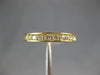 ESTATE .37CT DIAMOND 14KT YELLOW GOLD 3D FILIGREE CHANNEL ANNIVERSARY RING #2775
