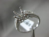 ESTATE .28CT DIAMOND 18KT WHITE GOLD 3D CLASSIC FILIGREE 4 PRONG ENGAGEMENT RING