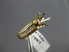 ESTATE .90CT DIAMOND 18KT 2 TONE GOLD 3D ROUND SEMI MOUNT ENGAGEMENT RING #7582