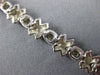 ANTIQUE 1.15CT ROUND CUT DIAMOND 14K WHITE GOLD CLASSIC CROSSOVER BRACELET #3150