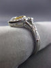 ESTATE WIDE .29CT DIAMOND 14KT TWO TONE GOLD FILIGREE DOUBLE HEART INFINITY RING