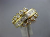 ESTATE WIDE 2.0CT DIAMOND 14K YELLOW GOLD CRISS CROSS WEDDING ANNIVERSARY RING