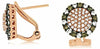 .73CT WHITE & MOCHA DIAMOND 14KT ROSE GOLD 3D ROUND CLUSTER DOUBLE HALO EARRINGS