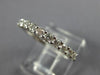 ESTATE .65CT DIAMOND 18KT WHITE GOLD 11 STONE SEMI ETERNITY ANNIVERSARY RING