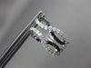 ESTATE .50CT WHITE & BLACK DIAMOND 14KT WHITE GOLD 3D INFINITY HANGING EARRINGS