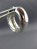 ESTATE .35CT ROUND DIAMOND 14KT WHITE GOLD FILIGREE HUGGIE HOOP EARRINGS #21690