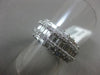 WIDE 2.18CT ROUND & BAGUETTE DIAMOND 18KT WHITE GOLD 3D WEDDING ANNIVERSARY RING