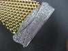 ESTATE WIDE & LONG 1.60CT DIAMOND 14KT WHITE & YELLOW GOLD 3D MESH CUFF BRACELET