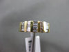 ESTATE WIDE .74CT DIAMOND 14KT YELLOW GOLD 3D MULTI ROW WEDDING ANNIVERSARY RING