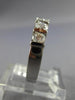 ESTATE LARGE 1.0CT ROUND DIAMOND 14KT WHITE GOLD 5 STONE ANNIVERSARY RING #12440