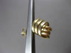 ESTATE 14KT YELLOW GOLD HANDCRAFTED 3D DOUBLE LOVE KNOT POST EARRINGS #23938