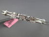 .78CT ROUND & BAGUETTE DIAMOND 18KT WHITE GOLD 3D SQUARE FLEXIBLE LOVE BANGLE