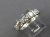 ESTATE LARGE 1.0CT ROUND DIAMOND 14KT WHITE GOLD 5 STONE ANNIVERSARY RING #12440