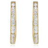 1.33CT DIAMOND & AAA SAPPHIRE 18KT YELLOW GOLD 3D MILGRAIN HANGING EARRINGS