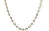 LARGE 9.18CT DIAMOND 18KT YELLOW GOLD 3D CLASSIC BY THE YARD BEZEL LOVE NECKLACE