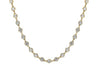 LARGE 9.18CT DIAMOND 18KT YELLOW GOLD 3D CLASSIC BY THE YARD BEZEL LOVE NECKLACE