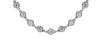 LARGE 10.57CT DIAMOND 18KT WHITE GOLD 3D CLASSIC BY THE YARD BEZEL LOVE NECKLACE