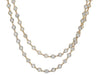 LARGE 16.30CT DIAMOND 18KT YELLOW GOLD DOUBLE STRAND BY THE YARD BEZEL NECKLACE