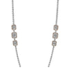 LARGE 15.66CT DIAMOND 18KT WHITE & ROSE GOLD 3D MULTI SHAPE TENNIS NECKLACE