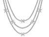 LARGE 10.71CT DIAMOND 18KT WHITE GOLD MULTI STRAND FLOWER BY THE YARD NECKLACE