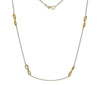 ESTATE .82CT DIAMOND 18KT YELLOW GOLD 3D INFINITY BY THE YARD LOVE NECKLACE