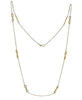 ESTATE .82CT DIAMOND 18KT YELLOW GOLD 3D INFINITY BY THE YARD LOVE NECKLACE